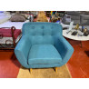 Somero fauteuil bleu canard cabriolet DESIGN & CONFORTABLE ESPRIT SCANDINAVE