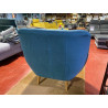 Somero fauteuil bleu canard cabriolet DESIGN & CONFORTABLE ESPRIT SCANDINAVE