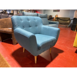 Somero fauteuil bleu canard cabriolet DESIGN & CONFORTABLE ESPRIT SCANDINAVE