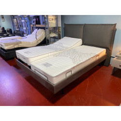 RESSORTS ensemble LITERIE tpr ARTICULE électrique 160 x 200 ( 2 x 80 x 200 ) 100% PLOTS matelas 7 ZONES, SANS FIL