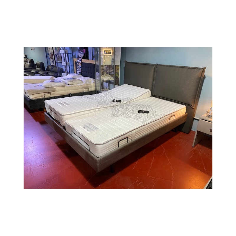 RESSORTS ensemble LITERIE tpr ARTICULE électrique 160 x 200 ( 2 x 80 x 200 ) 100% PLOTS matelas 7 ZONES, SANS FIL