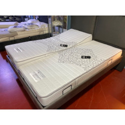 RESSORTS ensemble LITERIE tpr ARTICULE électrique 160 x 200 ( 2 x 80 x 200 ) 100% PLOTS matelas 7 ZONES, SANS FIL