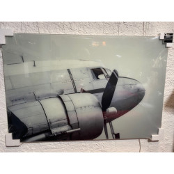 Hélices avion Douglas DC-3 IMAGE IMPRIMÉE SUR VERRE GALLERY 120 x 80 cm