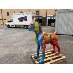 DOG Urus street art graff de l'artiste Keusty Hauteur 150 cm