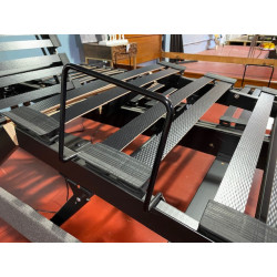 SOMMIER tpr BI-LATTES 2 x 70 X 190 articulé 5 plis Têtes & Pieds relevables