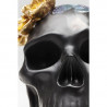 DÉCO CRÂNE skull NOIR FLEURS KARE DESIGN tête de mort objet décoratif