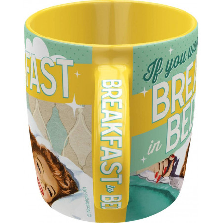 Mug BREAKFAST Tasse, Céramique, diamètre intérieur 8,5 x largeur 13 x hauteur 9 cm passe au lave vaisselle