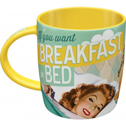 Mug BREAKFAST Tasse, Céramique, diamètre intérieur 8,5 x largeur 13 x hauteur 9 cm passe au lave vaisselle