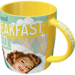 Mug BREAKFAST Tasse, Céramique, diamètre intérieur 8,5 x largeur 13 x hauteur 9 cm passe au lave vaisselle