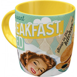 Mug BREAKFAST Tasse, Céramique, diamètre intérieur 8,5 x largeur 13 x hauteur 9 cm passe au lave vaisselle