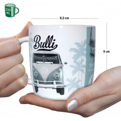 Mug COMBI WV BULLI Tasse, Céramique, diamètre intérieur 8,5 x largeur 13 x hauteur 9 cm passe au lave vaisselle et micro-ondes