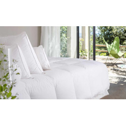 Couette HIVER 240*220 cm BIEN GARNI très chaude garnissage naturel neuf 360GR/M2 plumette & duvet 100% FRANCE pour lit 140/160