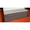 COFFRE banc PIED de LIT pour literie 180 CM fabriquée en France GRIS CLAIR finition Hilton