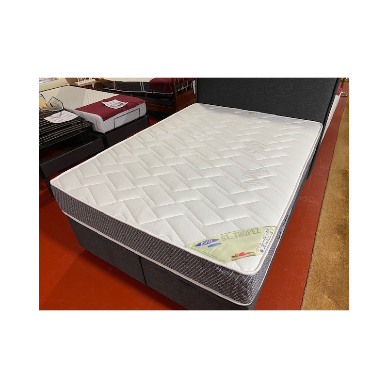 Mémory + Ensachés 140 Suspension 7 ZONES de confort Ressorts Ensachés140 x 200 matelas St Tropez