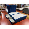 4 TIROIRS de rangement sommier TAPISSIER lattes couchage 140*190 hauteur 32 cm grand rangement confort ferme