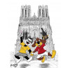 GAB & GAMIN KLEIN (Hercule et Pif) la fête au Dom Pérignon SUR LE PARVIS DE LA CATHÉDRALE NOTRE DAME DE REIMS