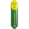 Thermomètre JOHN DEERE JAUNE ET VERT, tôle Métal, 28 x 6.5 x 2 cm utilisation en intérieur ou en extérieur protégé