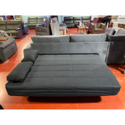 Clic-clac COMPLET déhoussable matelas 12 cm Couchage 130 x 190 + coffre de rangement + LATTES + COUETTE + 2 COUSSINS