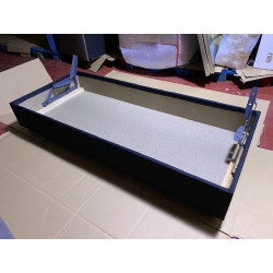 Clic-clac COMPLET déhoussable matelas 12 cm Couchage 130 x 190 + coffre de rangement + LATTES + COUETTE + 2 COUSSINS