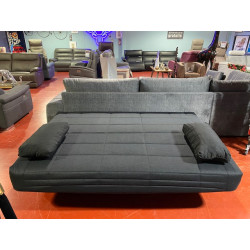 Clic-clac COMPLET déhoussable matelas 12 cm Couchage 130 x 190 + coffre de rangement + LATTES + COUETTE + 2 COUSSINS