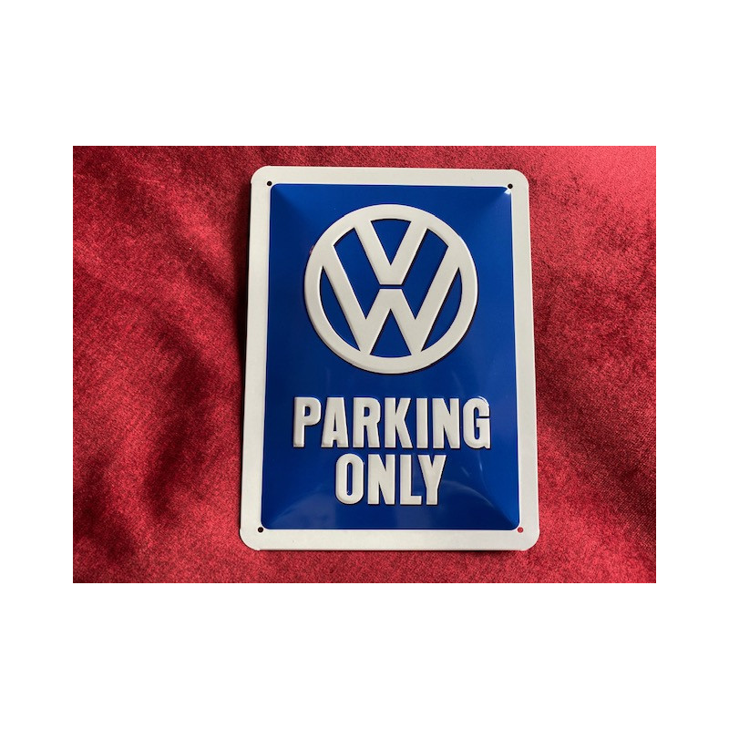 20 x 30 cm Volkswagen parking only Idée Cadeau Métal Design Retro Décoration