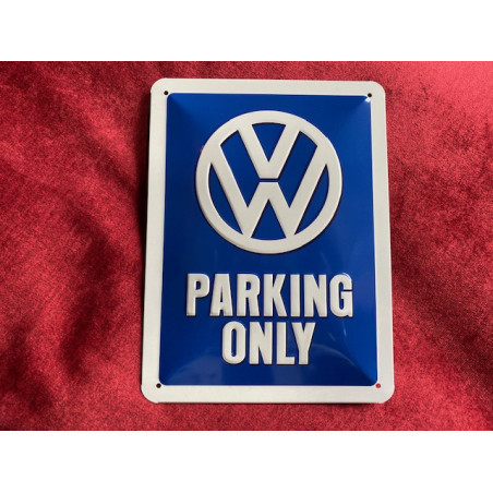 20 x 30 cm Volkswagen parking only Idée Cadeau Métal Design Retro Décoration