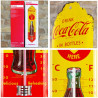 Thermomètre Coca-cola bouteille sur tôle, Métal, Garage, 28 x 6.5 x 2 cm Nostalgic-Art 80140 intérieur extérieur protégé