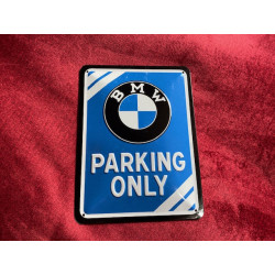 20 x 30 cm BMW PARKING ONLY Idée Cadeau Métal Design Retro Décoration