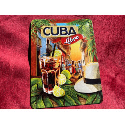 20 x 30 cm CUBA libre Idée Cadeau Métal Design Retro Décoration COCKTAIL SOIREE FESTIF