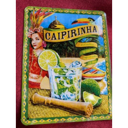 20 x 30 cm CAIPIRINHA Cadeau Métal Design Retro Décoration COCKTAIL SOIREE FESTIF