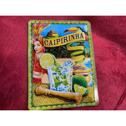 20 x 30 cm CAIPIRINHA Cadeau Métal Design Retro Décoration COCKTAIL SOIREE FESTIF