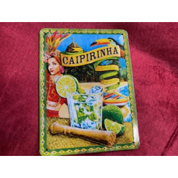 20 x 30 cm CAIPIRINHA Cadeau Métal Design Retro Décoration COCKTAIL SOIREE FESTIF