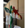 Girafe street art Hauteur 198 cm Sculpture savane PEPS statue en résine FINTION BRILLANTE