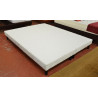 Sommier LATTES 2 x 70 X 190 TAPISSIER AISY tissu BLANC garantie 60 mois