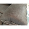 3 places 2 relax ELECTRIQUES confort canapé BLANES gris foncé coutures contrastées selliers