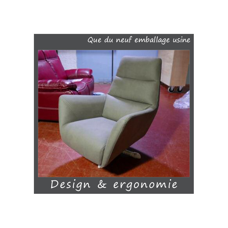 EZE haut dossier & DESIGN fauteuil CABRIOLET tournant ERGONOMIQUE