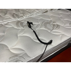 LITERIE tpr BI-LATTES 2*70*190 articulé 5 plis Têtes & Pieds relevables Matelas EPAIS