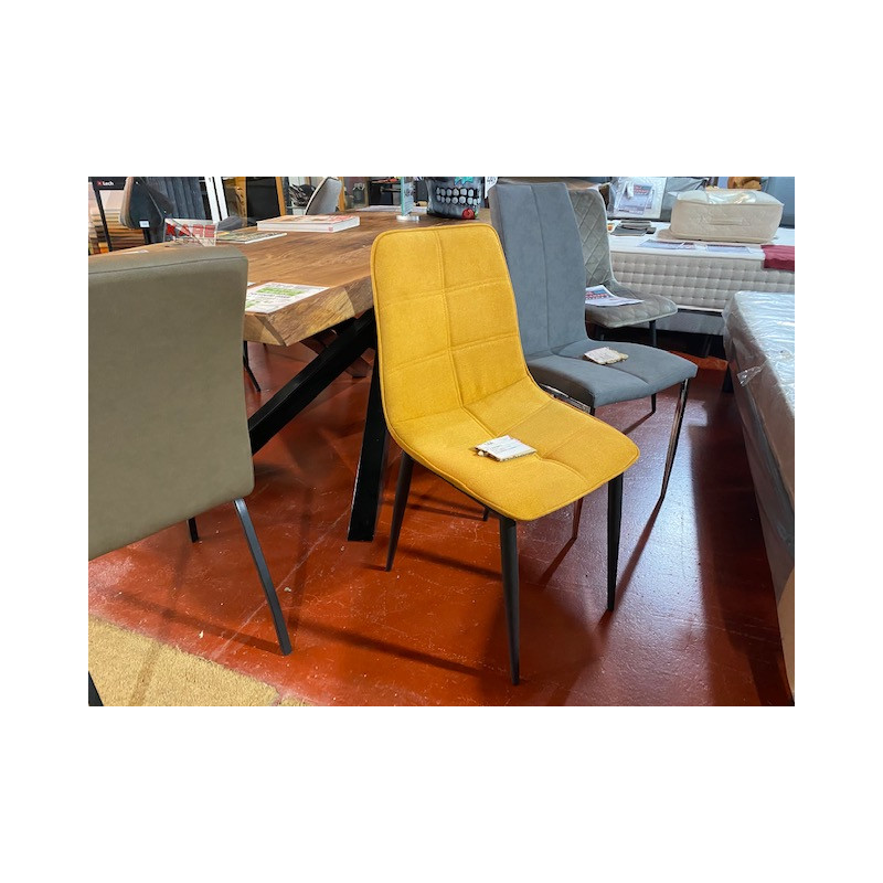 DUNA chaise de salle à manger design et bon maintien tissu entretien facile waterproof