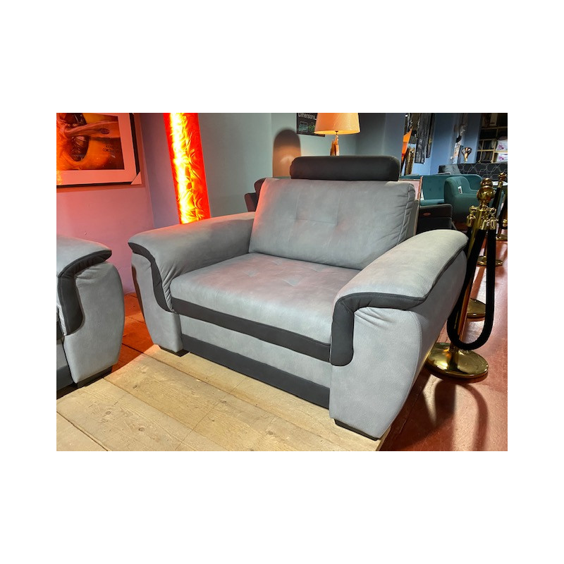 Malibu fauteuil TRONE en tissu TEXAS imitation cuir BIEN EPAIS entretien facile