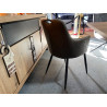 ST1809 503 ANTHRACITE - chaise de salle à manger avec accoudoirs design et bon maintien