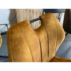 ST1909 503 CHAISE tissu COGNAC pour salle à manger cosi & design combinant un excellent maintien finition piquage & poignée