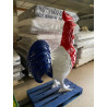 COCORICO street art coq BLEU BLANC ROUGE Hauteur 170 cm statue en résine pour extérieur intérieur BELLE FINITION