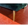 Design & CONFORTABLE ultra stylé tissu microfibre velours douceur entretien facile pieds or cuivré assises 35kg/m3
