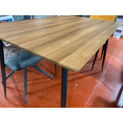 Table de salle à manger / cuisine / coin repas MDT-449 couleur OAK esprit LOFT INDUSTRIEL