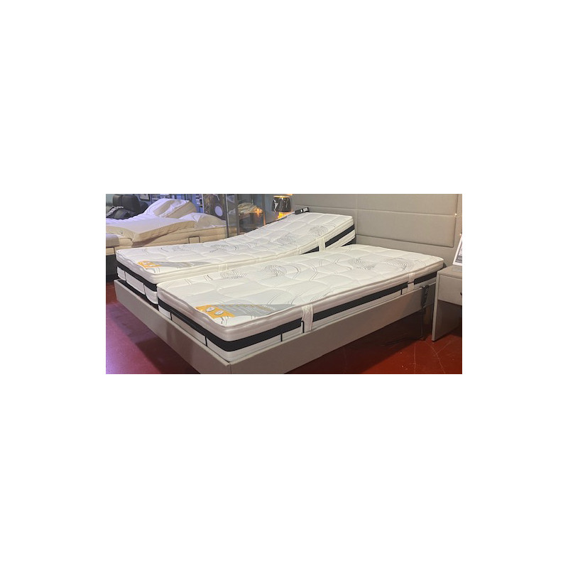 RONDE & ROND 2x70x190 hr 55 matelas 21 CM spécial pour LARGE et FORT