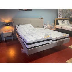 RONDE & ROND 2x80x200 hr 55 matelas 21 CM spécial pour LARGE et FORT