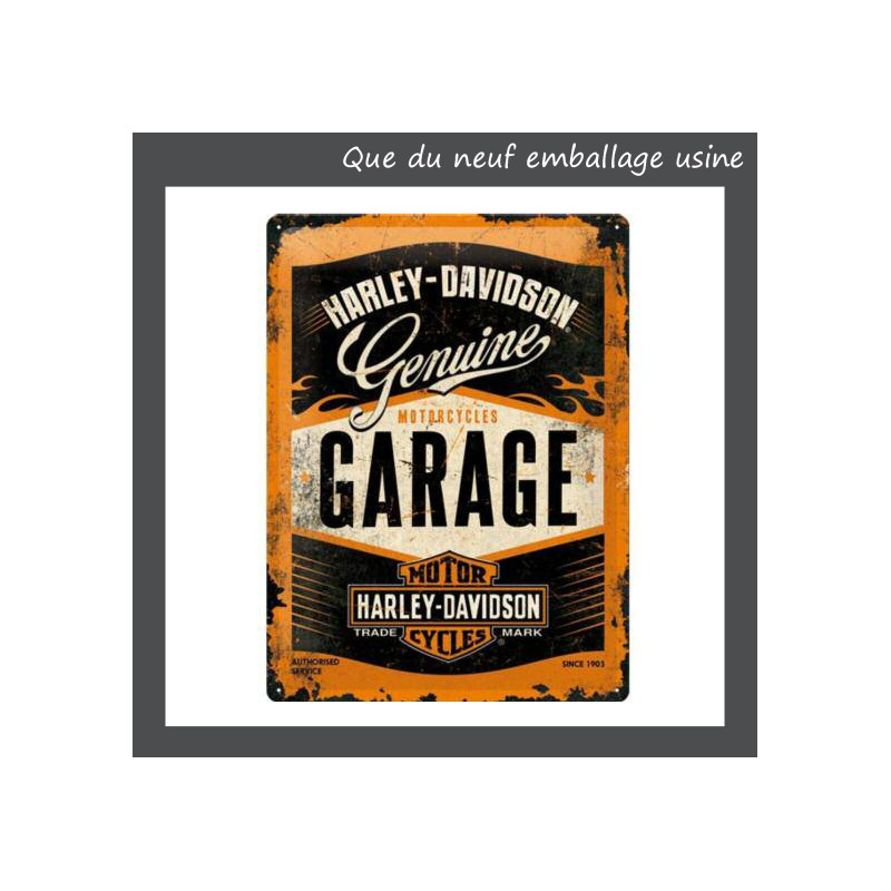 30 x 40 cm HARLEY DAVISON garage PLAQUE ACIER