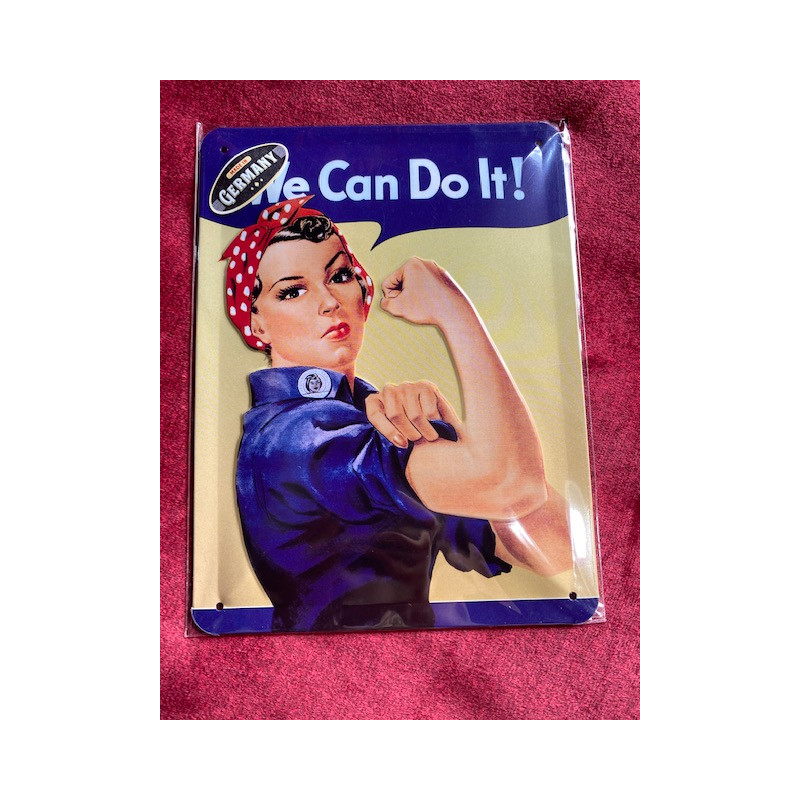 20 x 30 cm We can do it !! idée Cadeau Métal Design Retro Décoration