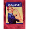 20 x 30 cm We can do it !! idée Cadeau Métal Design Retro Décoration