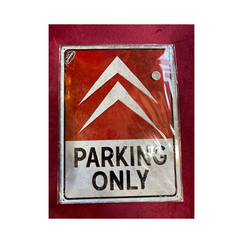 20 x 30 cm CITROEN parking ONLY Cadeau Métal Design Retro Décoration